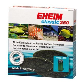   Eheim aktív szenes szűrőpárna készlet classic 250 szűrőbe (2213), 3 db