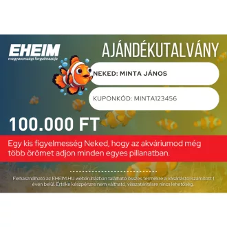   EHEIM Ajándékutalvány webes vásárláshoz - 100.000 FT értékben