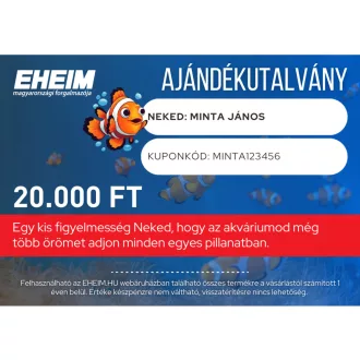   EHEIM Ajándékutalvány webes vásárláshoz - 20.000 FT értékben