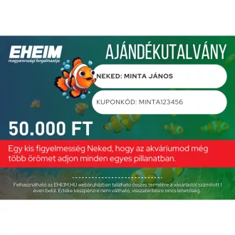   EHEIM Ajándékutalvány webes vásárláshoz - 50.000 FT értékben
